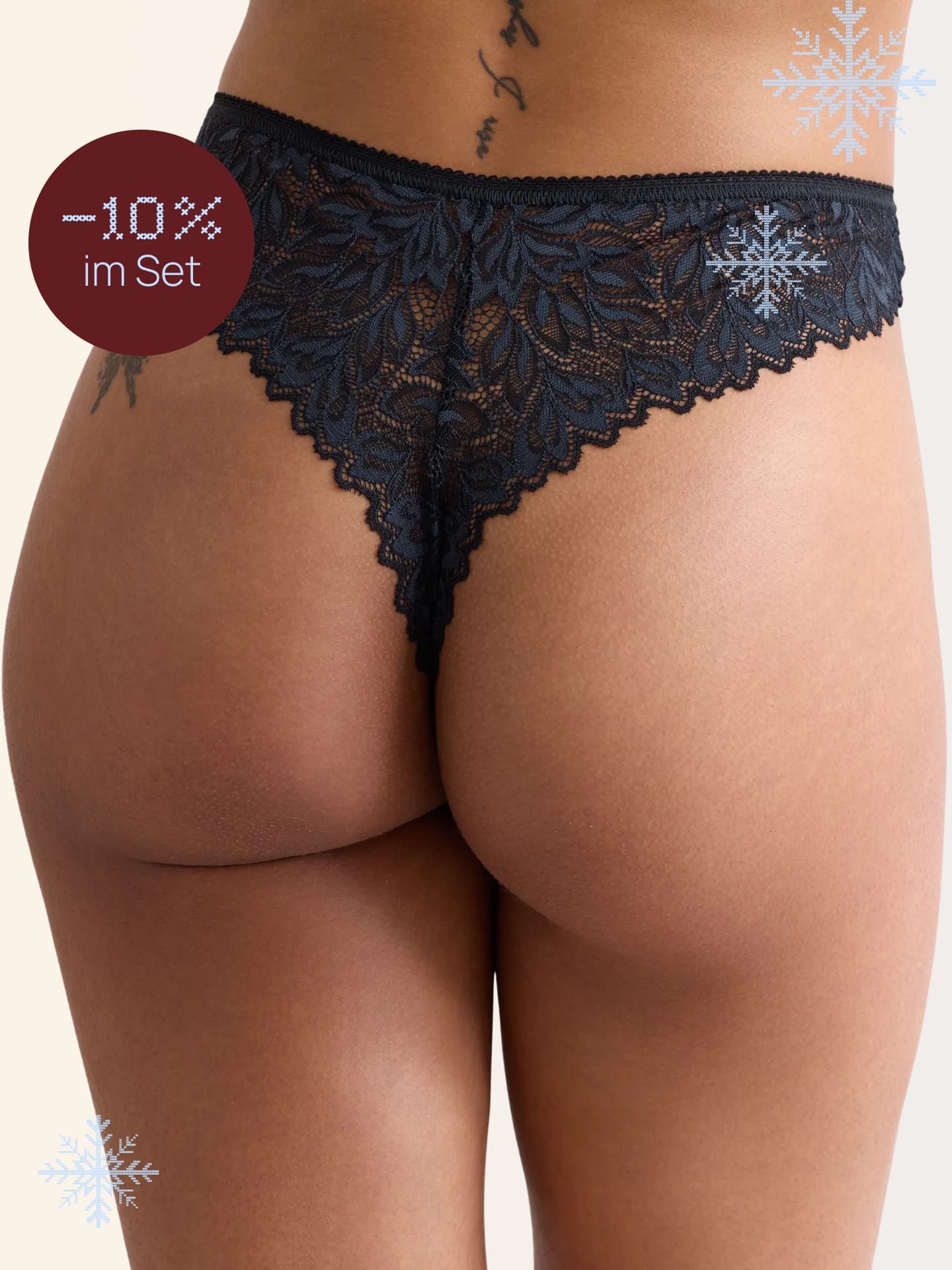 Iconic Lace High Waist Brazil Thong
